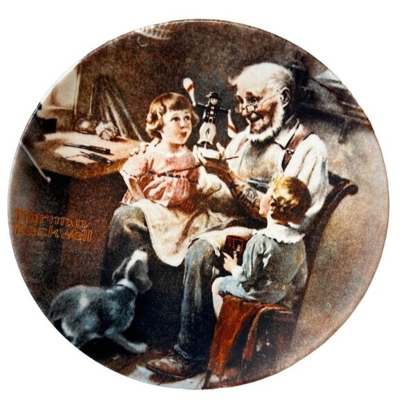 1977 Knowles Norman Rockwell First Limited Edition Collector Plate #24513R - Picture 1 of 7